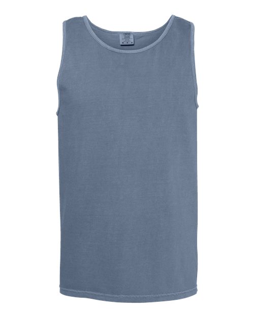 Comfort Colors 9360 Unisex Garment-Dyed Heavyweight Tank Top - Blue Jean - front