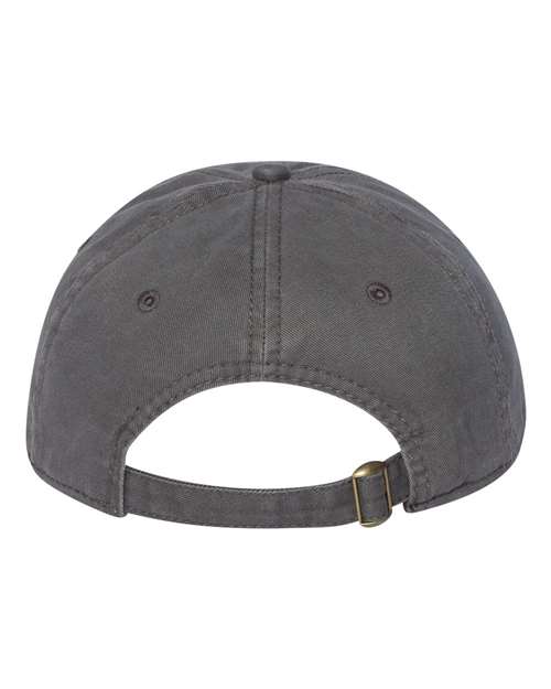 Valucap AH35 Unstructured Cap - Charcoal - back