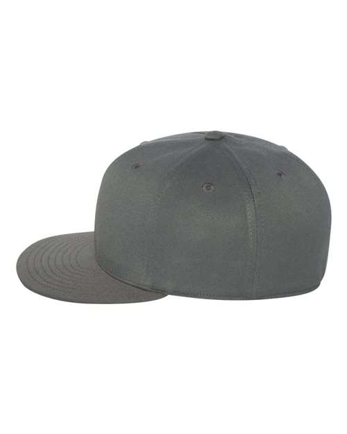 Flexfit 6210FF 210 Flat Bill Cap - Dark Grey - side