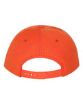 Yupoong 6089M Premium Flat Bill Snapback Cap - Orange - back