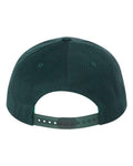 Yupoong 6089M Premium Flat Bill Snapback Cap - Spruce - back