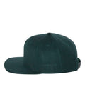 Yupoong 6089M Premium Flat Bill Snapback Cap - Spruce - side