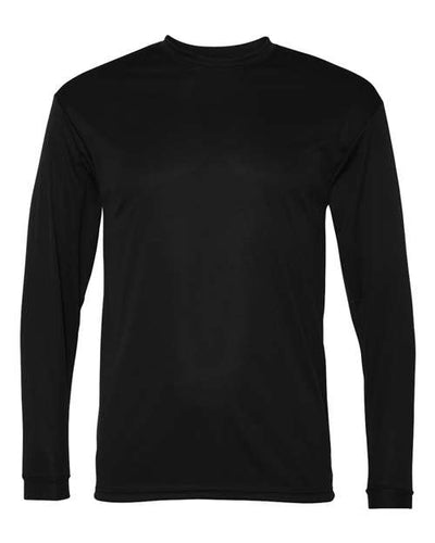 C2 Sport 5104 Unisex Performance Long Sleeve T-Shirt - Black - front