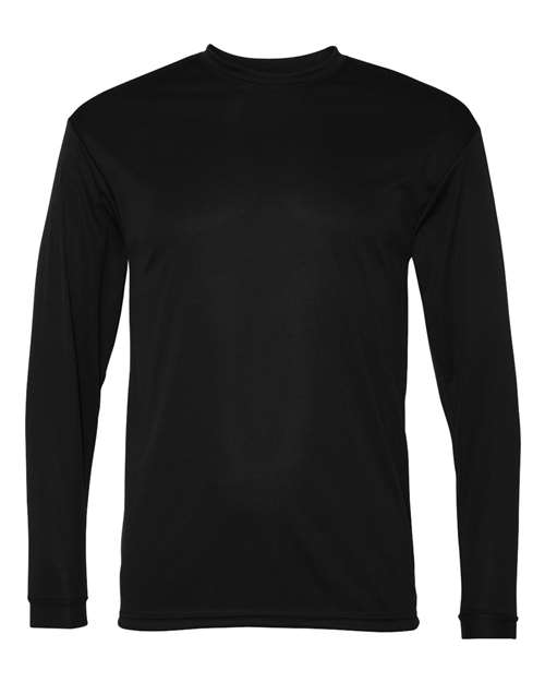 C2 Sport 5104 Unisex Performance Long Sleeve T-Shirt - Black - front