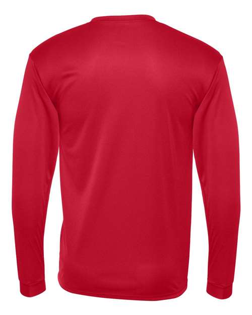 C2 Sport 5104 Unisex Performance Long Sleeve T-Shirt - Red - back