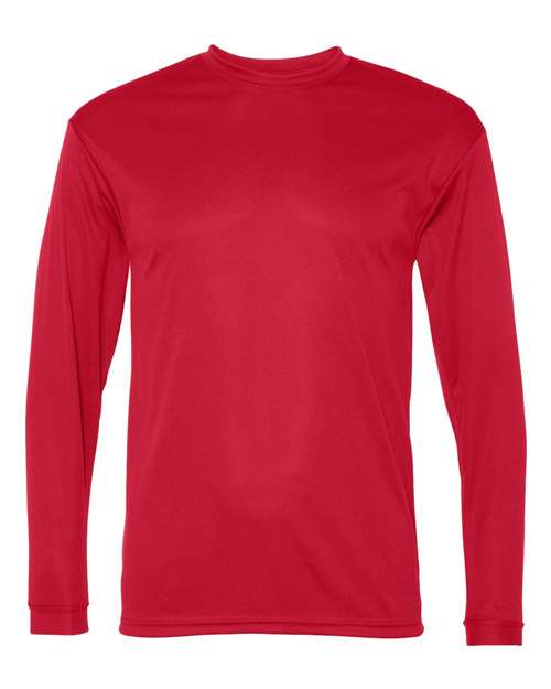 C2 Sport 5104 Unisex Performance Long Sleeve T-Shirt - Red - front