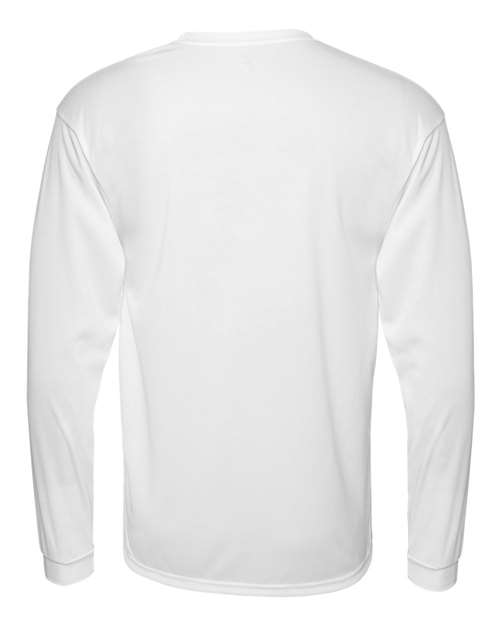 C2 Sport 5104 Unisex Performance Long Sleeve T-Shirt - White - back