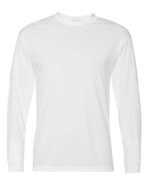 C2 Sport 5104 Unisex Performance Long Sleeve T-Shirt - White - front
