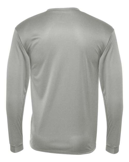 C2 Sport 5104 Unisex Performance Long Sleeve T-Shirt - Silver - back
