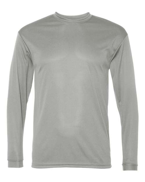 C2 Sport 5104 Unisex Performance Long Sleeve T-Shirt - Silver - front