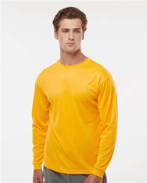 C2 Sport 5104 Unisex Performance Long Sleeve T-Shirt - Gold - model front
