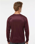 C2 Sport 5104 Unisex Performance Long Sleeve T-Shirt - Maroon - model back