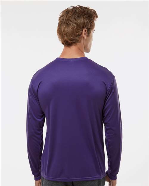 C2 Sport 5104 Unisex Performance Long Sleeve T-Shirt - Purple - model back
