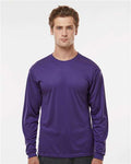 C2 Sport 5104 Unisex Performance Long Sleeve T-Shirt - Purple - model front