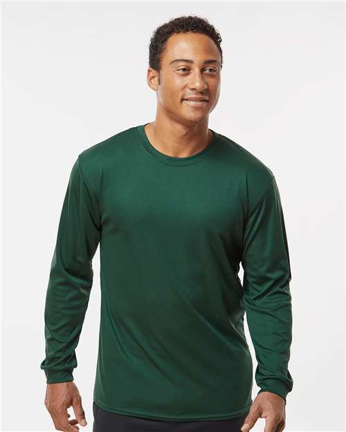 C2 Sport 5104 Unisex Performance Long Sleeve T-Shirt - Forest - model front