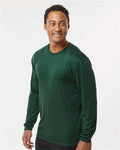 C2 Sport 5104 Unisex Performance Long Sleeve T-Shirt - Forest - model side