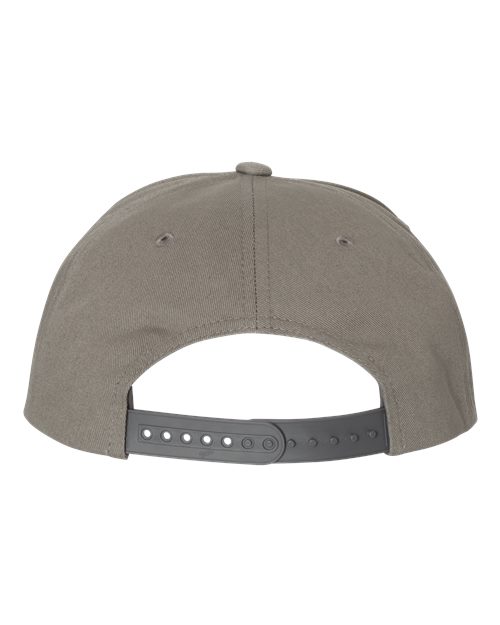 Yupoong 6007 Five-Panel Cotton Twill Snapback Cap - Grey - back