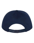 Yupoong 6007 Five-Panel Cotton Twill Snapback Cap - Navy - back