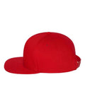 Yupoong 6007 Five-Panel Cotton Twill Snapback Cap - Red - side