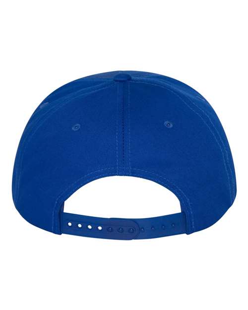 Yupoong 6007 Five-Panel Cotton Twill Snapback Cap - Royal Blue - back