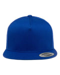 Yupoong 6007 Five-Panel Cotton Twill Snapback Cap - Royal Blue - front