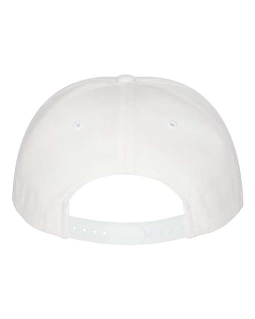 Yupoong 6007 Five-Panel Cotton Twill Snapback Cap - White - back