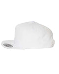 Yupoong 6007 Five-Panel Cotton Twill Snapback Cap - White - side
