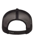 Yupoong 6006 Classic Five-Panel Trucker Cap - Black - back