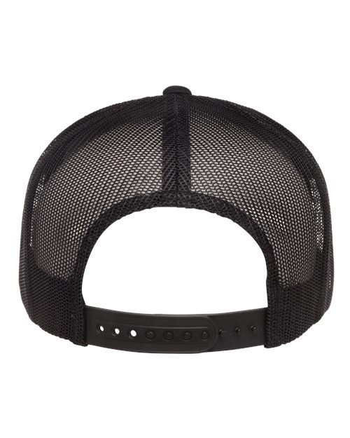 Yupoong 6006 Classic Five-Panel Trucker Cap - Black - back