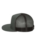 Yupoong 6006 Classic Five-Panel Trucker Cap - Charcoal - side