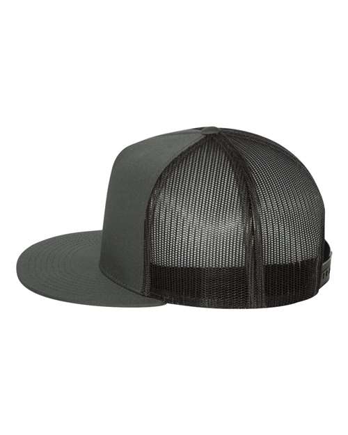 Yupoong 6006 Classic Five-Panel Trucker Cap - Charcoal - side
