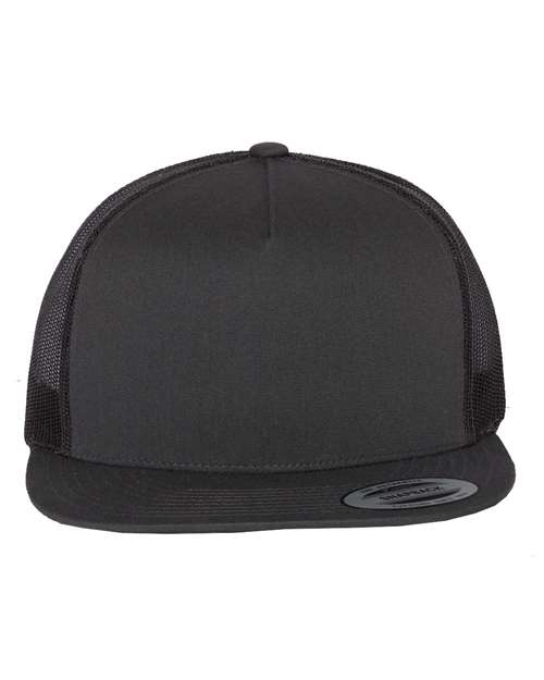 Yupoong 6006 Classic Five-Panel Trucker Cap - Charcoal - front