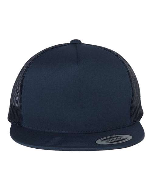 Yupoong 6006 Classic Five-Panel Trucker Cap - Navy - front