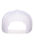 Yupoong 6006 Classic Five-Panel Trucker Cap - White - back