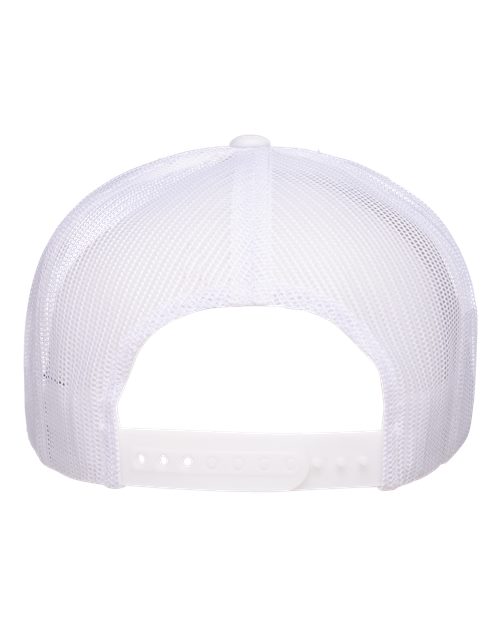 Yupoong 6006 Classic Five-Panel Trucker Cap - White - back
