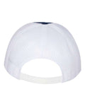 Yupoong 6006 Classic Five-Panel Trucker Cap - Navy/ White - back