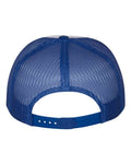 Yupoong 6006 Classic Five-Panel Trucker Cap - Royal/ White/ Royal - back