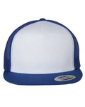 Yupoong 6006 Classic Five-Panel Trucker Cap - Royal/ White/ Royal - front