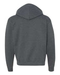Champion S800 Powerblend Full-Zip Hooded Sweatshirt - Charcoal Heather - back