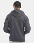 Champion S800 Powerblend Full-Zip Hooded Sweatshirt - Charcoal Heather - model back