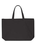 Liberty Bags 8863 Tote with Top Zippered Closure - Black - front