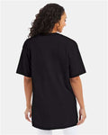 Hanes 518T Beefy-T Tall T-Shirt - Black - model back