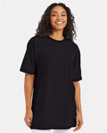 Hanes 518T Beefy-T Tall T-Shirt - Black - model front