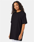 Hanes 518T Beefy-T Tall T-Shirt - Black - model side