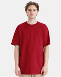 Hanes 518T Beefy-T Tall T-Shirt - Deep Red - model front