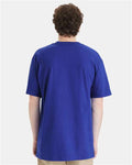 Hanes 518T Beefy-T Tall T-Shirt - Deep Royal - model back