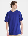Hanes 518T Beefy-T Tall T-Shirt - Deep Royal - model front