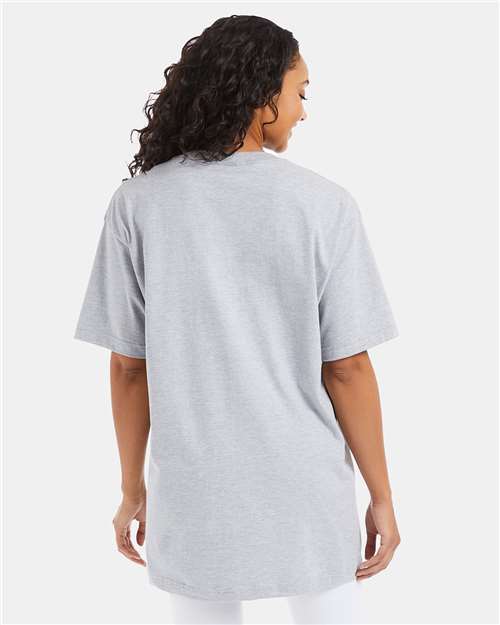 Hanes 518T Beefy-T Tall T-Shirt - Light Steel - model back