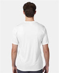Hanes 4820 Unisex Cool DRI Performance T-Shirt - White - model back