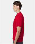 Hanes 4820 Unisex Cool DRI Performance T-Shirt - Deep Red - model side